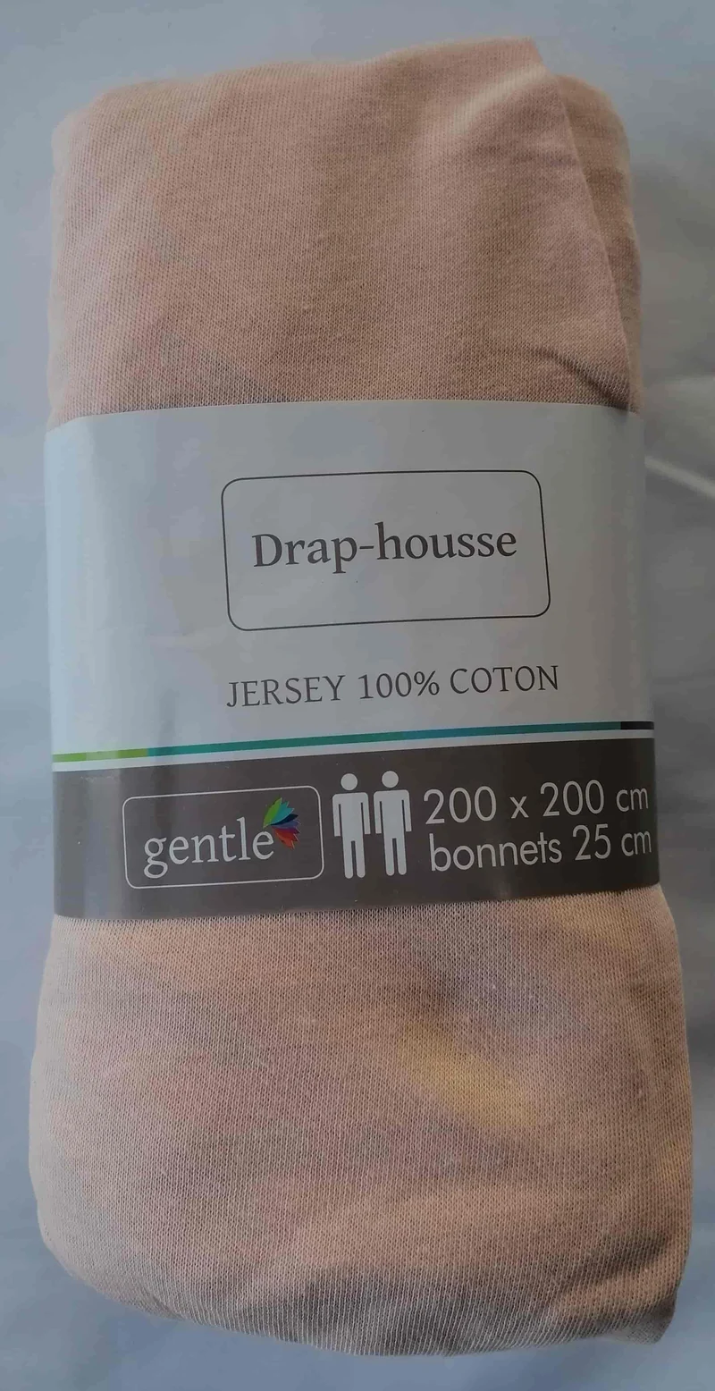 Drap housse 2 personnes 200x200cm KING SIZE 100% Coton Jersey Qualité 10 COLORIS