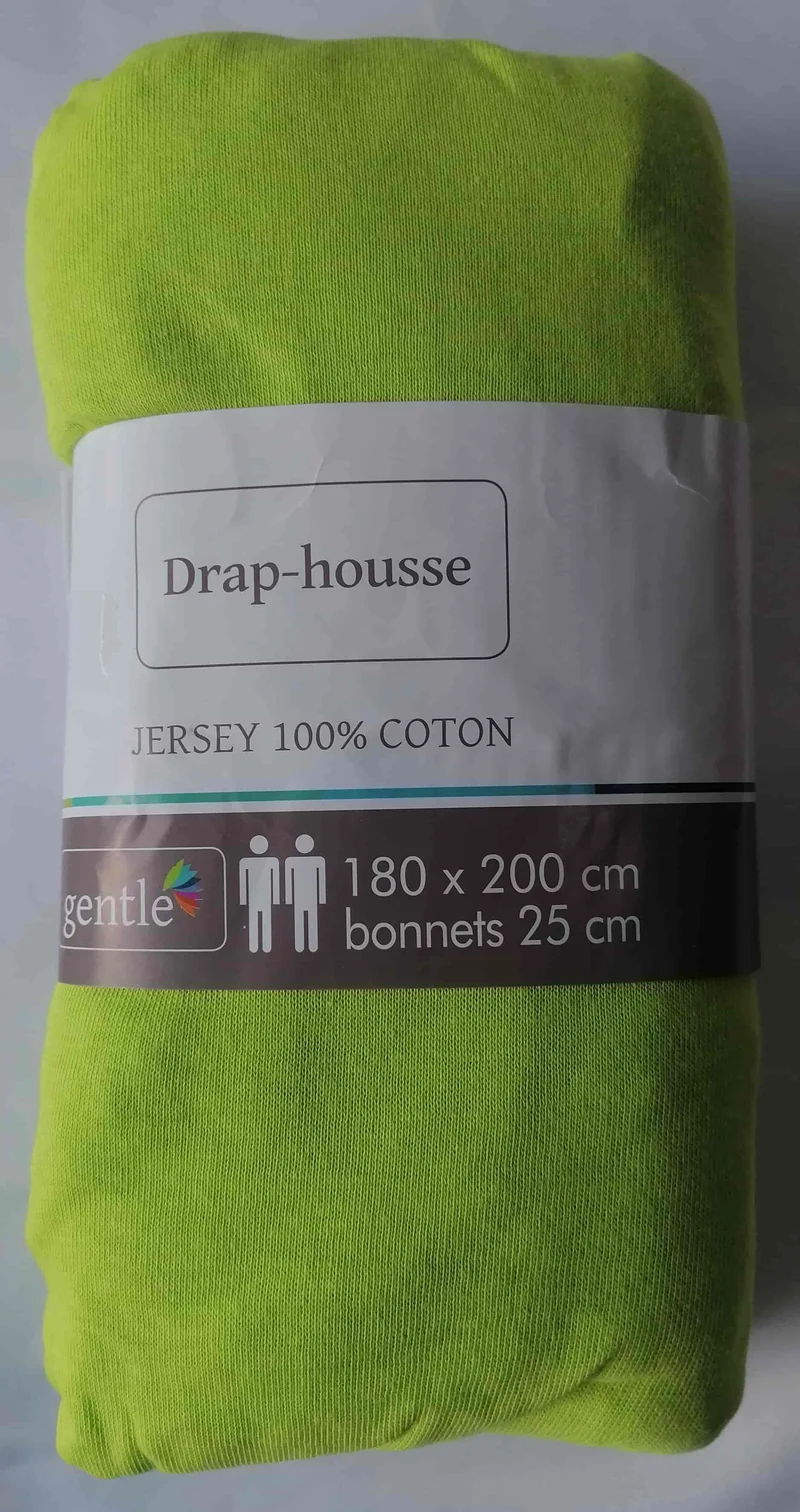 Drap housse 2 personnes 180x200cm KING SIZE 100% Coton Jersey Qualité 10 COLORIS