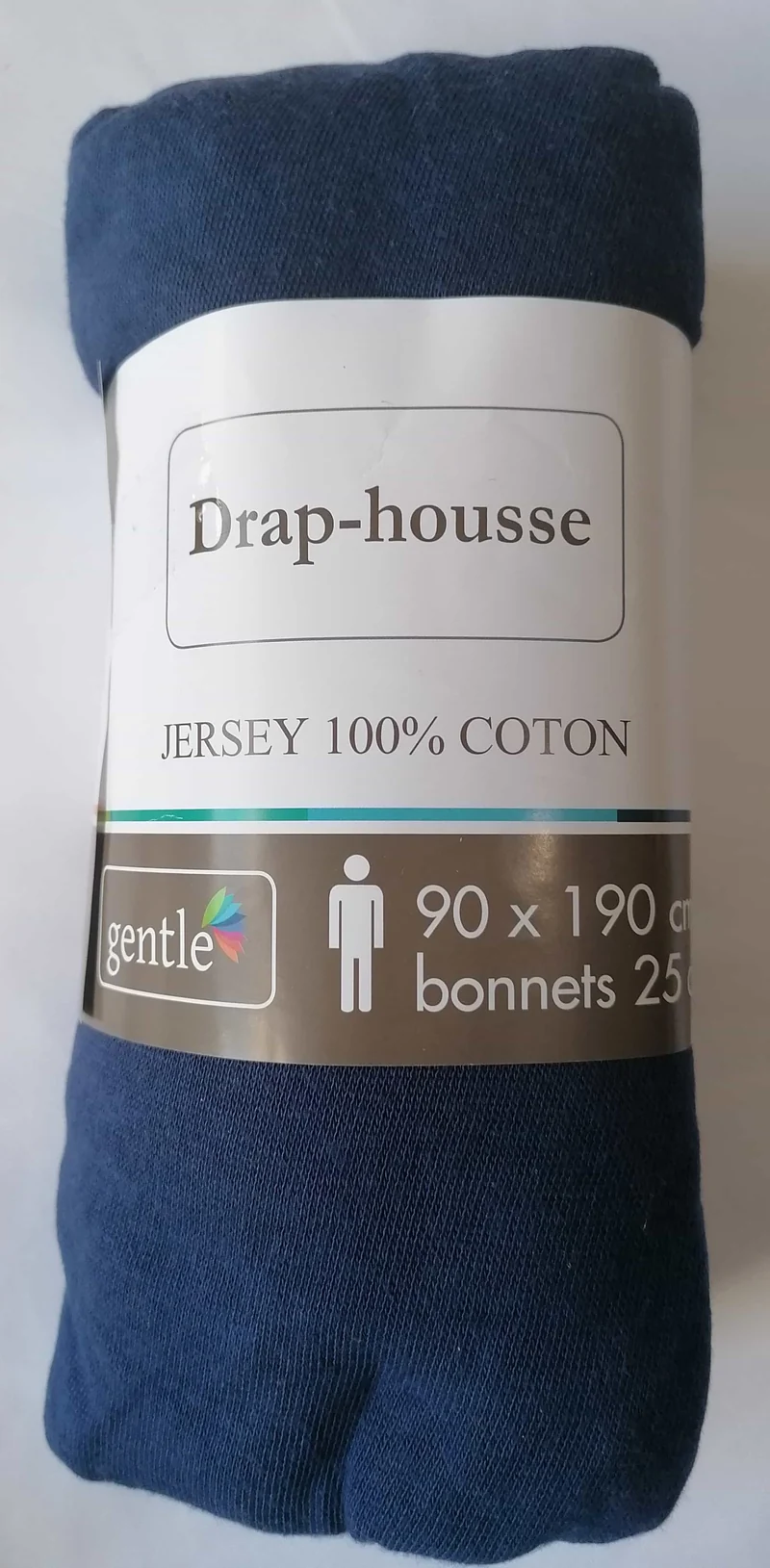 Drap housse 1 personne 90x190cm - 100% Coton Jersey - Qualité Hôtel - 10 COLORIS