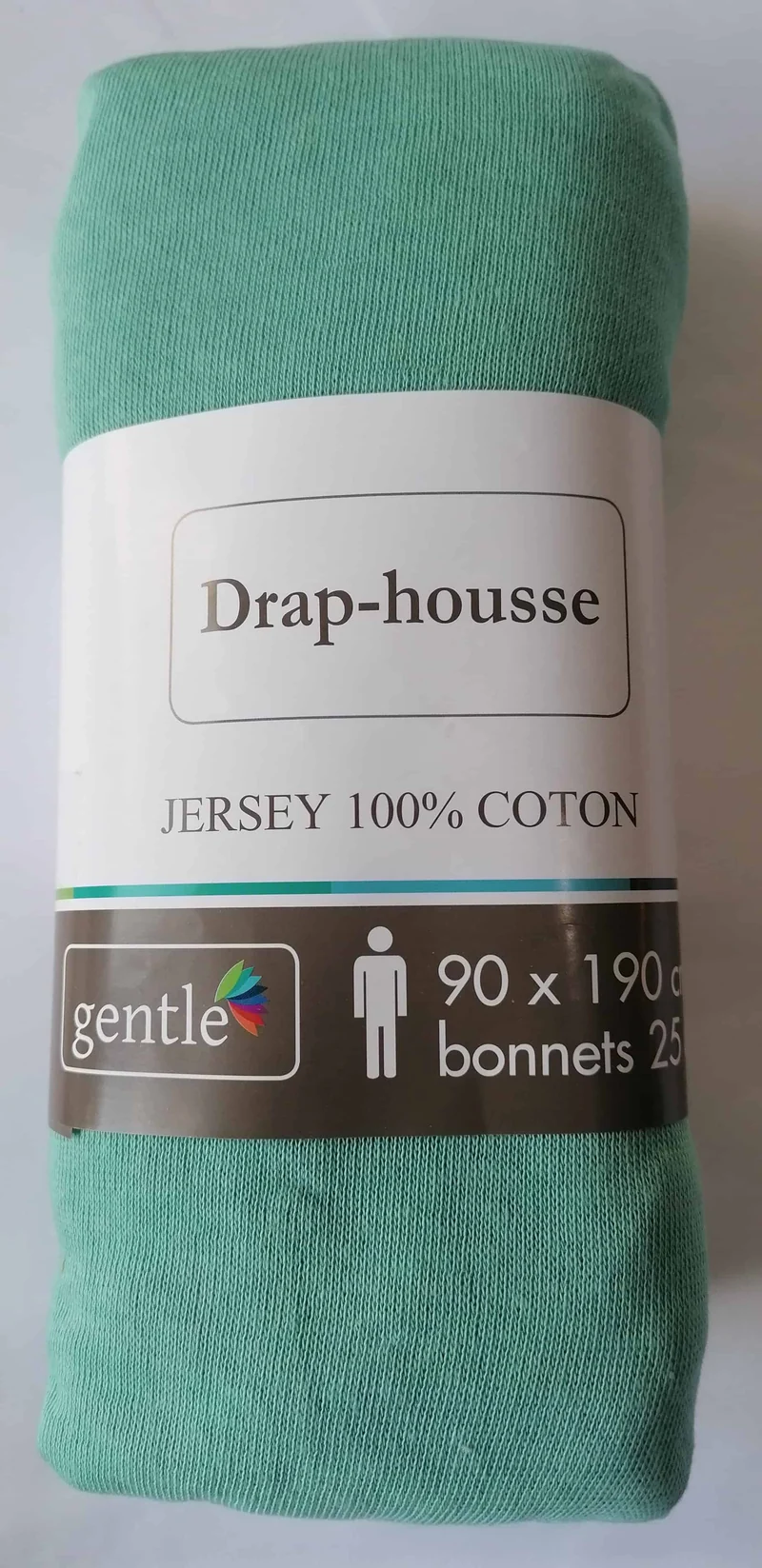 Drap housse 1 personne 90x190cm - 100% Coton Jersey - Qualité Hôtel - 10 COLORIS