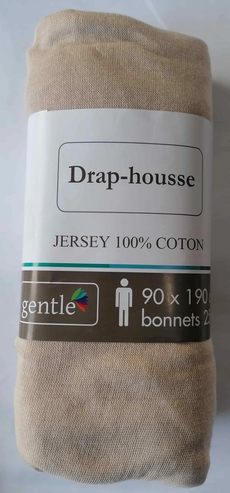 Drap housse 1 personne 90x190cm - 100% Coton Jersey - Qualité Hôtel - 10 COLORIS