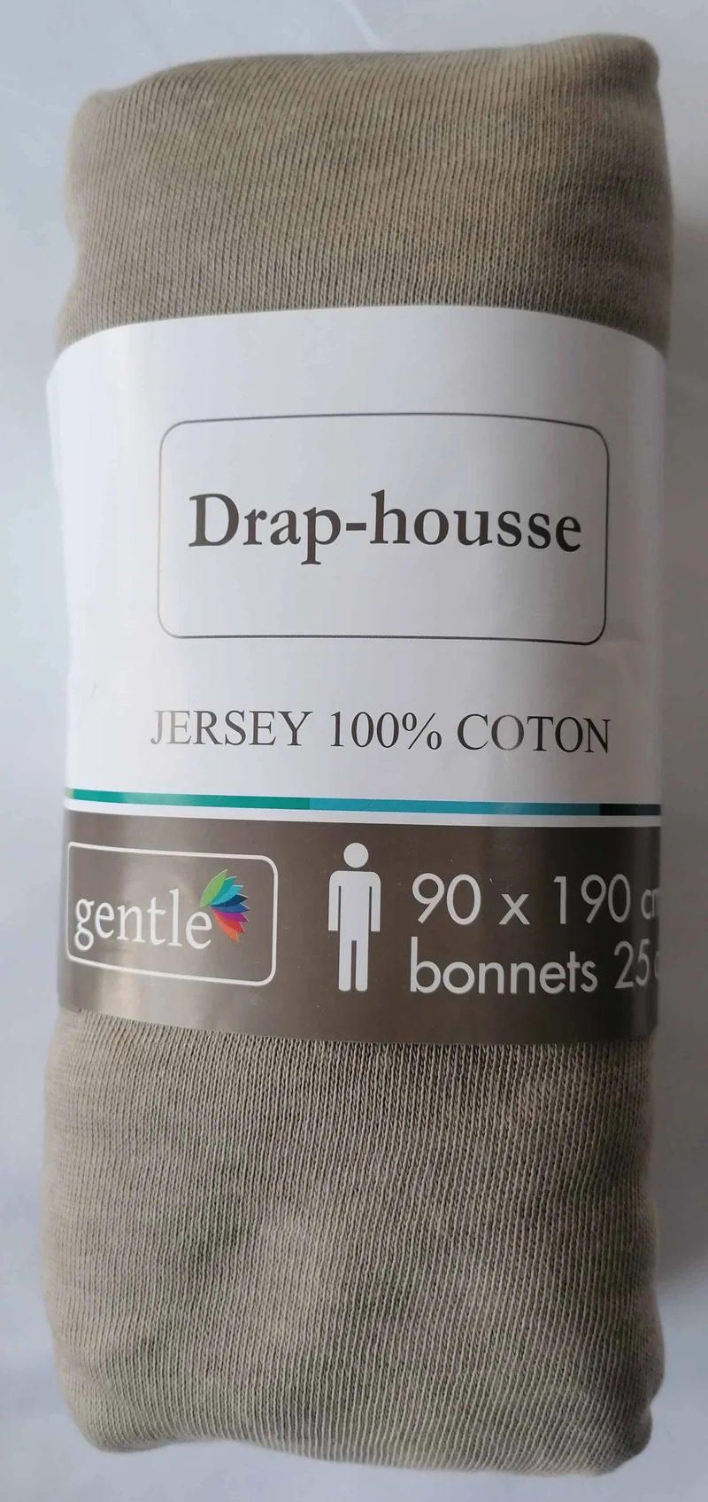 Drap housse 1 personne 90x190cm - 100% Coton Jersey - Qualité Hôtel - 10 COLORIS