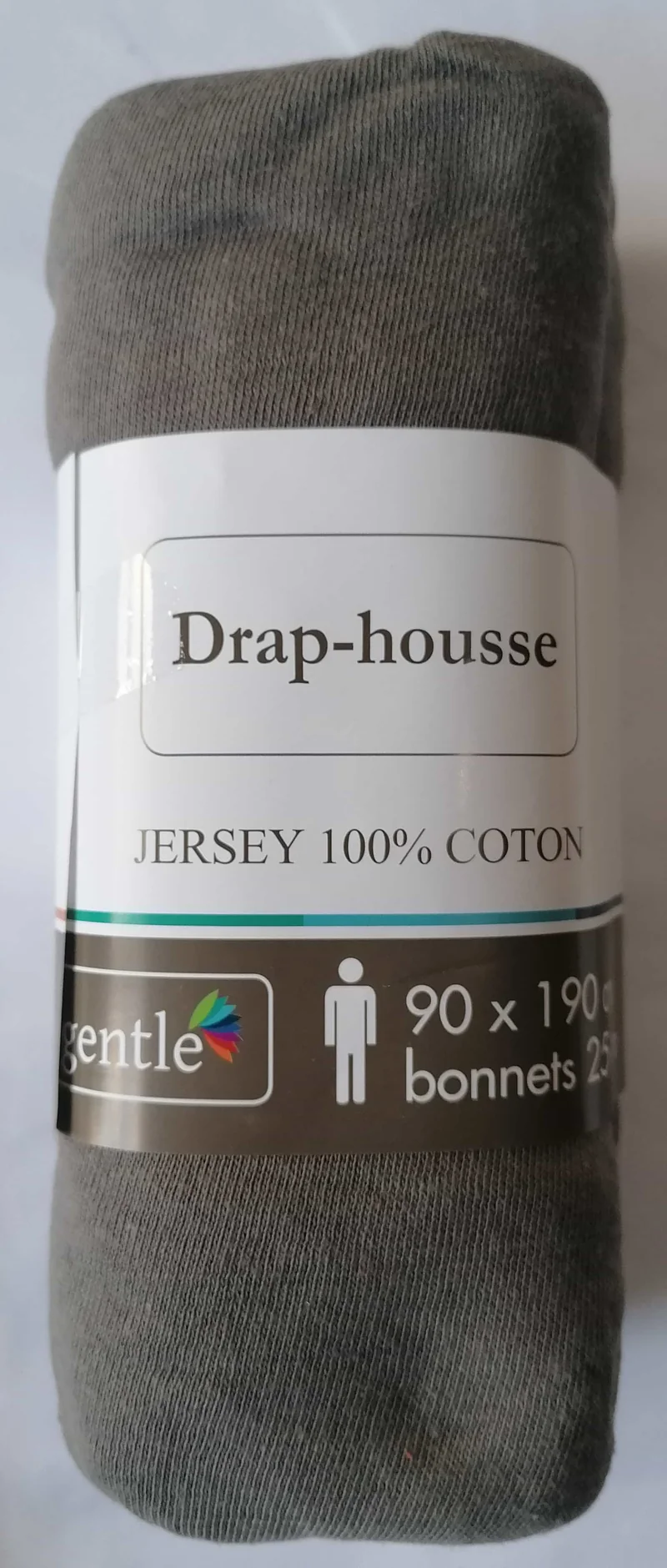 Drap housse 1 personne 90x190cm - 100% Coton Jersey - Qualité Hôtel - 10 COLORIS