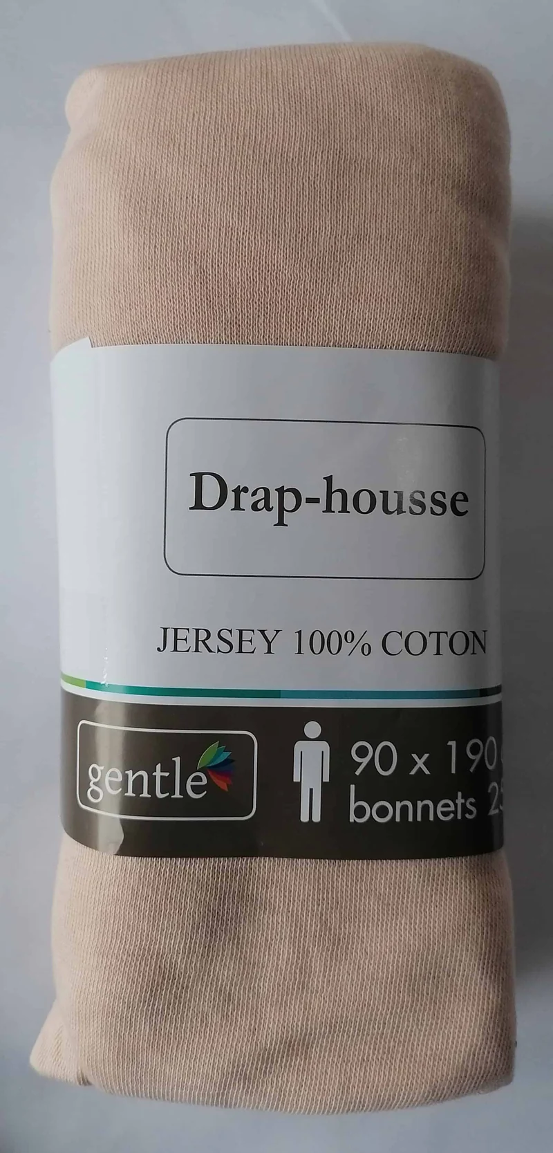 Drap housse 1 personne 90x190cm - 100% Coton Jersey - Qualité Hôtel - 10 COLORIS