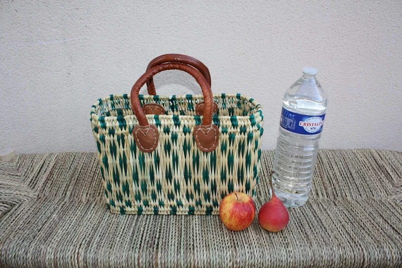 Panier en Osier Souple - 3 tailles - Grand sac & cabas XXL !!! Pour courses, marchés, plage ... rotin jonc tressé