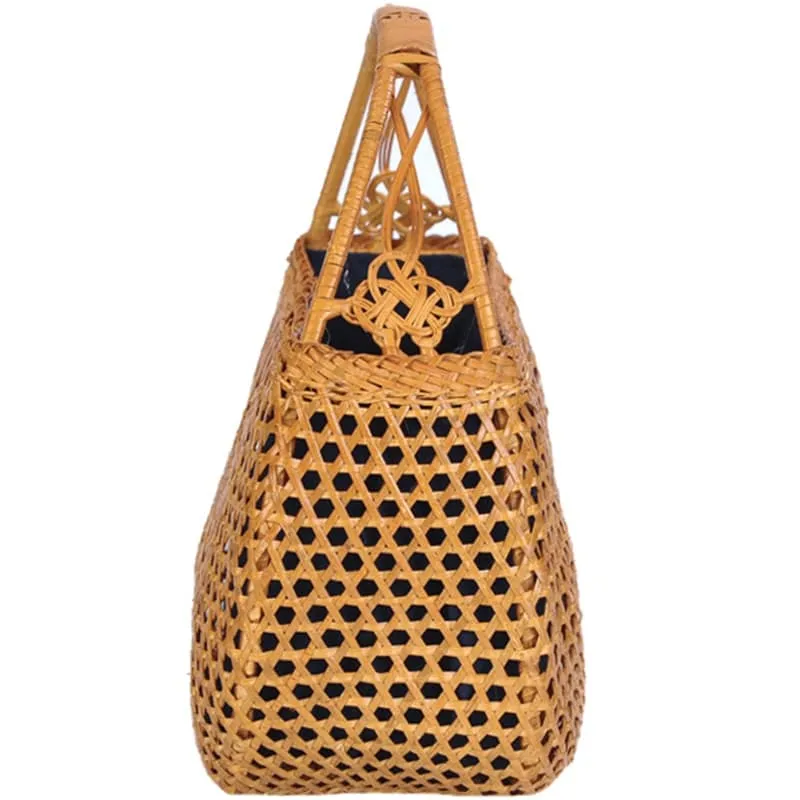 Sac à main en rotin pour femmes