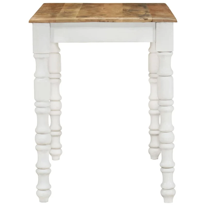 Table de salle à manger design rustique 110 x 60 x 76 cm bois de manguier massif DEC036651