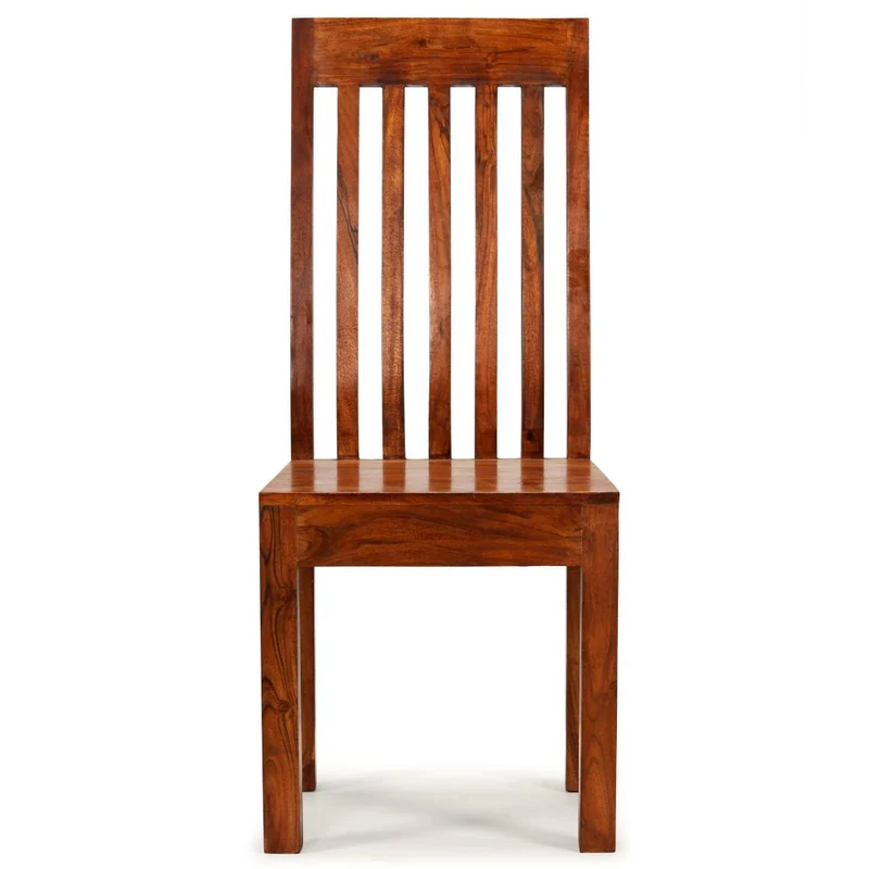 Lot de 2 chaises de salle à manger cuisine bois massif avec finition Sesham CDS020116