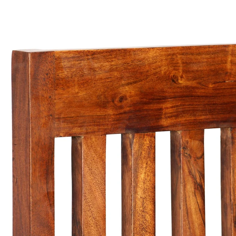 Lot de 2 chaises de salle à manger cuisine bois massif avec finition Sesham CDS020116