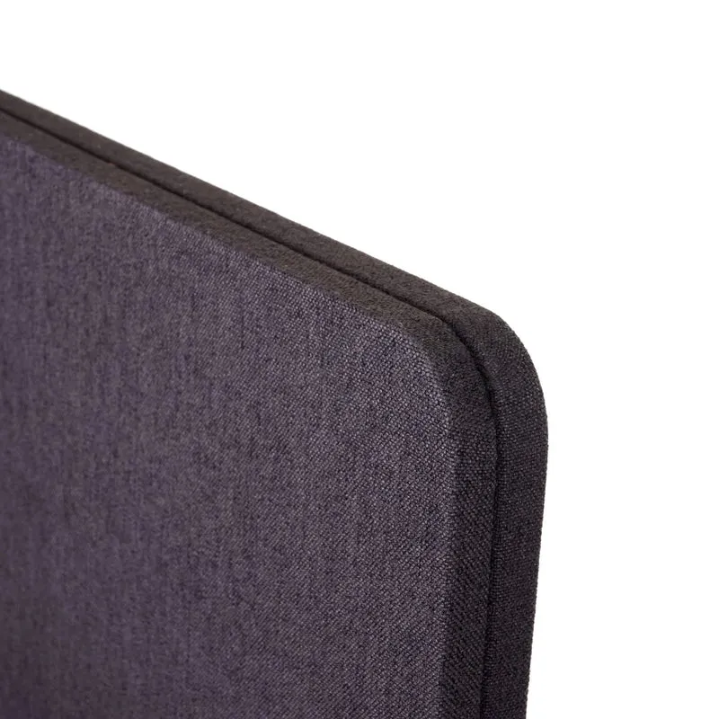 Cloison acoustique paravent de bureau séparateur de pièce tableau d'affichage à double paroi 127x80 cm en tissu marron-gris 04_0006426