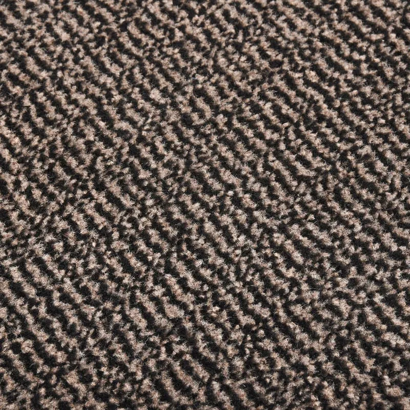 Paillasson touffeté 90 x 150 cm pp marron et caoutchouc DEC040681