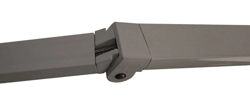 Auvent à cassette électrique t122 auvent à cassette complète 4 x 3m polyester crème cadre gris 04_0005776