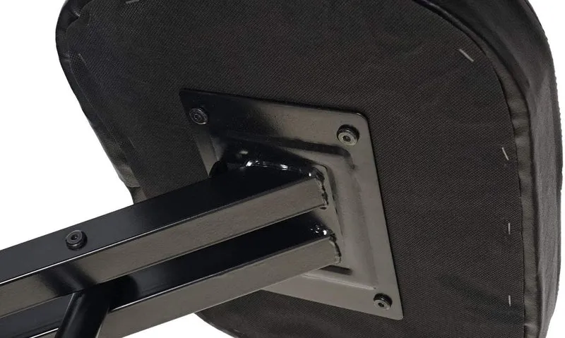 Tabouret chaise ergonomique siège assis genoux sur roulettes réglable synthétique noir BUR04100