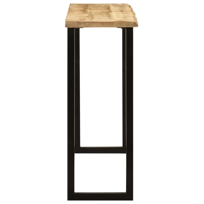 Table console table d'appoint 105 x 33 x 76 cm bois de manguier et acier DEC031365