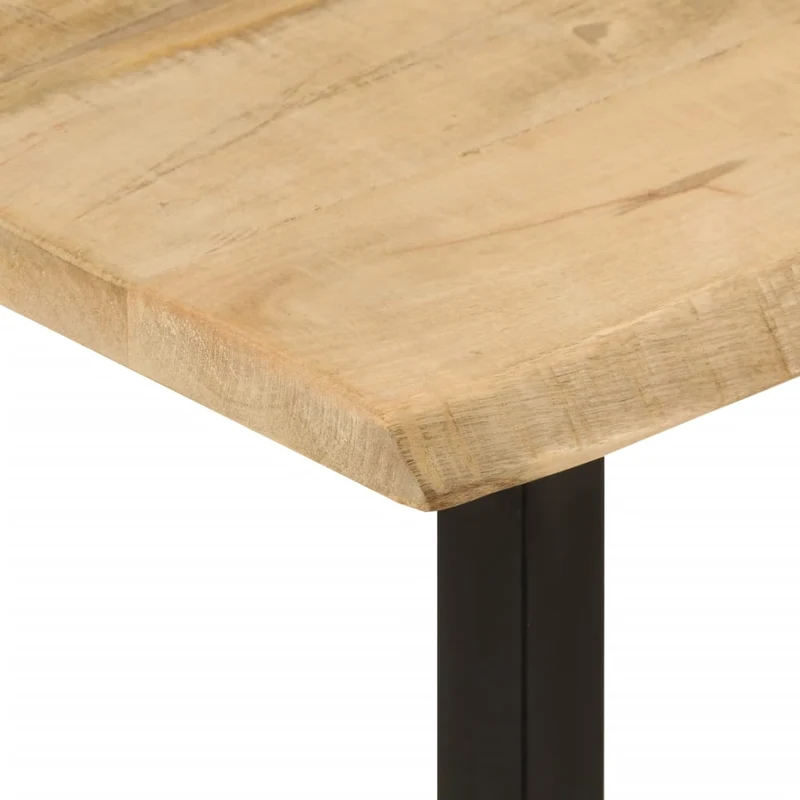 Table console table d'appoint 105 x 33 x 76 cm bois de manguier et acier DEC031365