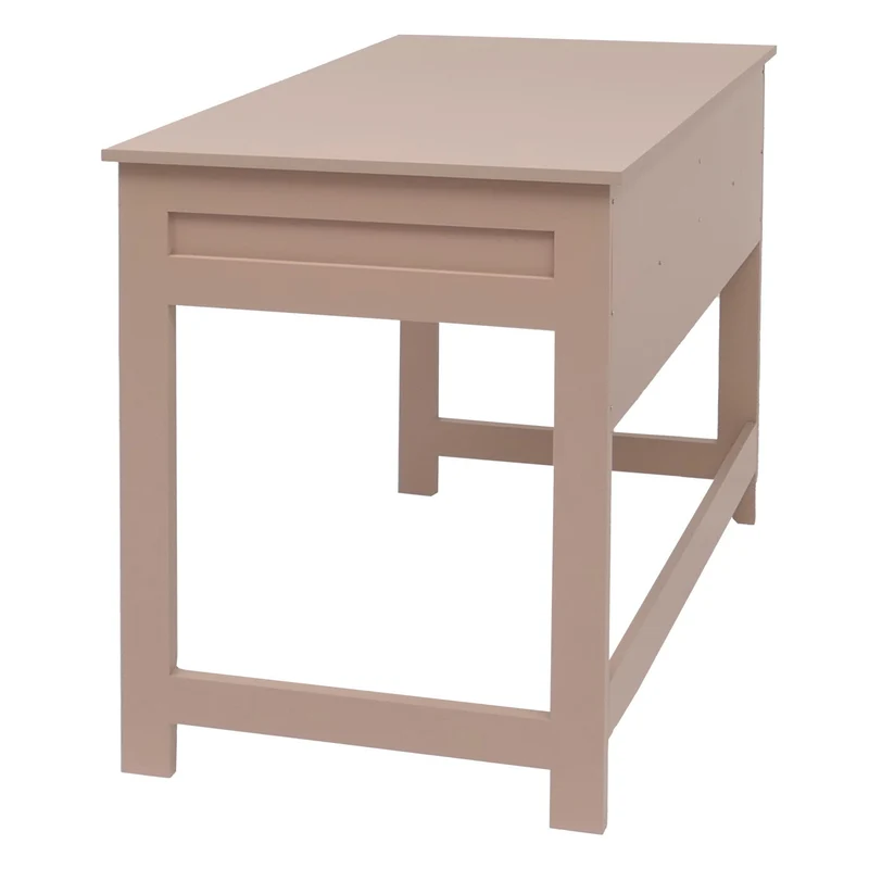 Bureau table de travail bureau pour ordinateur portable avec tiroirs 78 × 110 × 60 cm bois taupe clair 04_0009482