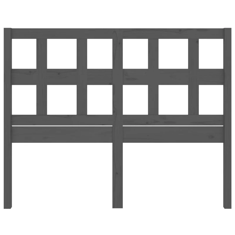 Tête de lit accessoire couchage chambre à coucher meuble 125,5 x 4 x 100 cm bois de pin gris TDL0203509