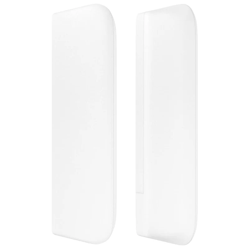 Tête de lit accessoire couchage chambre à coucher meuble avec rebord latéral 103 x 16 x 78/88 cm synthétique blanc TDL0205800