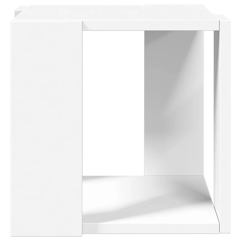 Table basse de salon table d'appoint bout de canapé 32 x 32 x 30 cm bois d'ingénierie blanc DEC037858