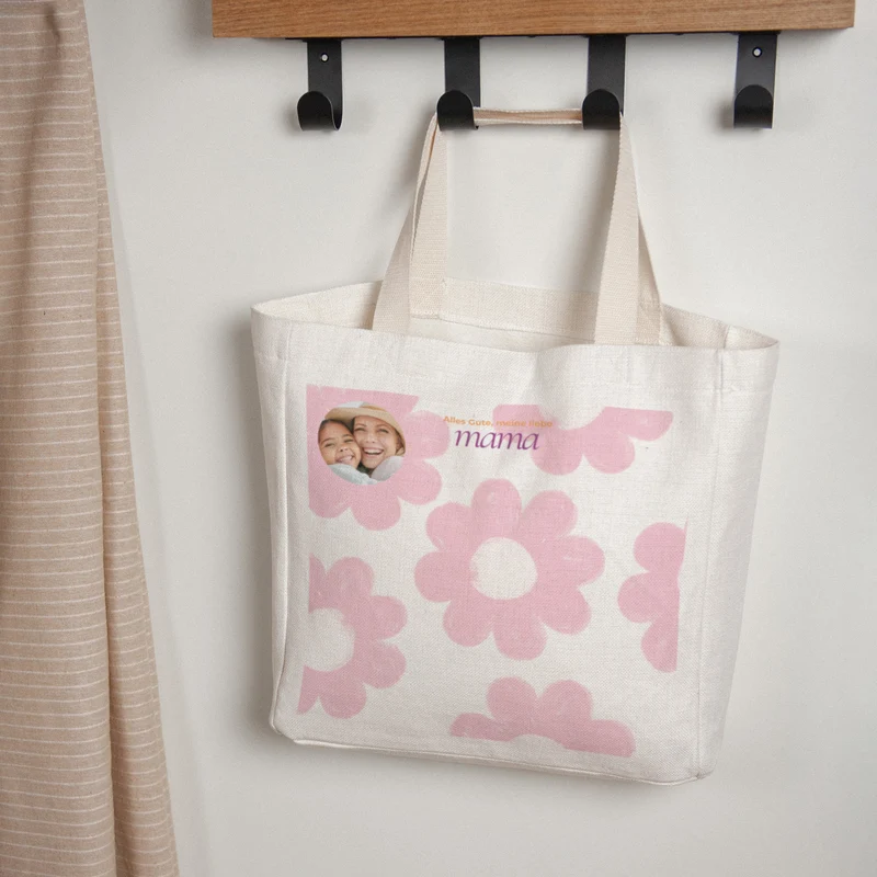Tote bag Objets Anse en toile Big flower