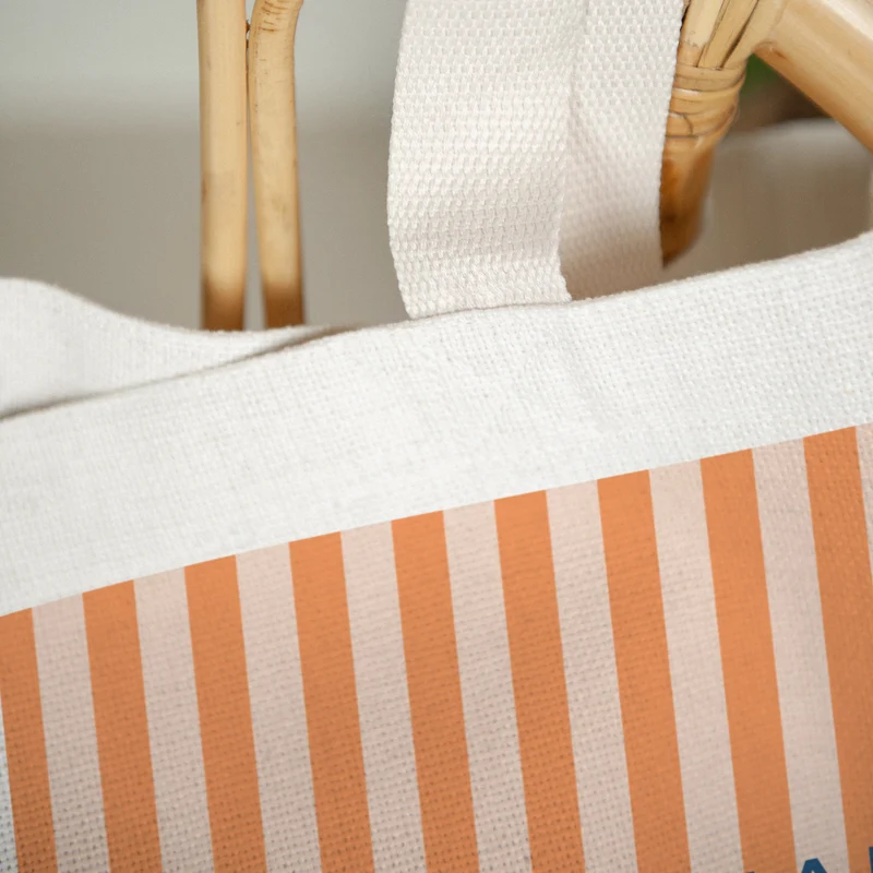 Tote bag Objets Anse en toile L'amour à la plage