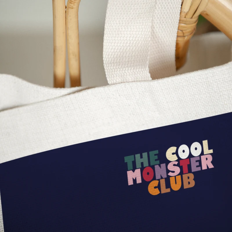 Tote bag Objets Anse en toile The cool monster club