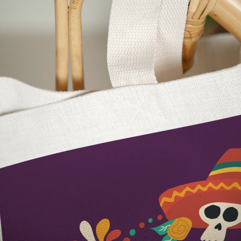 Tote bag Objets Anse en toile Dia de la muerte