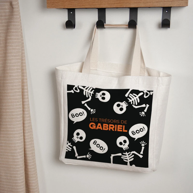 Tote bag Objets Anse en toile La parade des squelettes