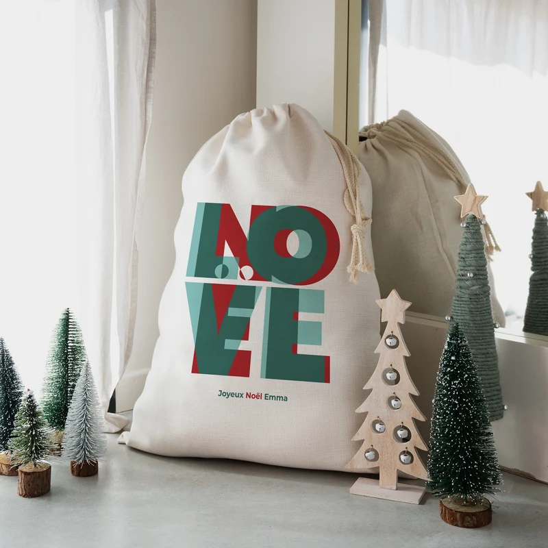 Sac de rangement Grand format LOVE NOËL II