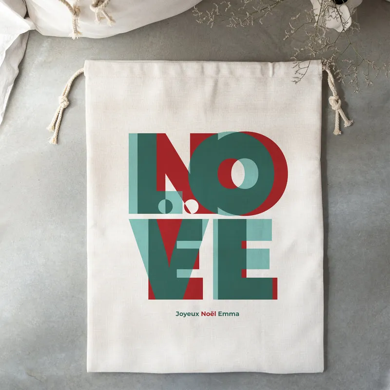 Sac de rangement Grand format LOVE NOËL II