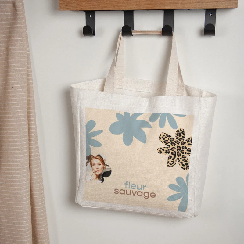 Tote bag Objets Anse en toile Fleur sauvage