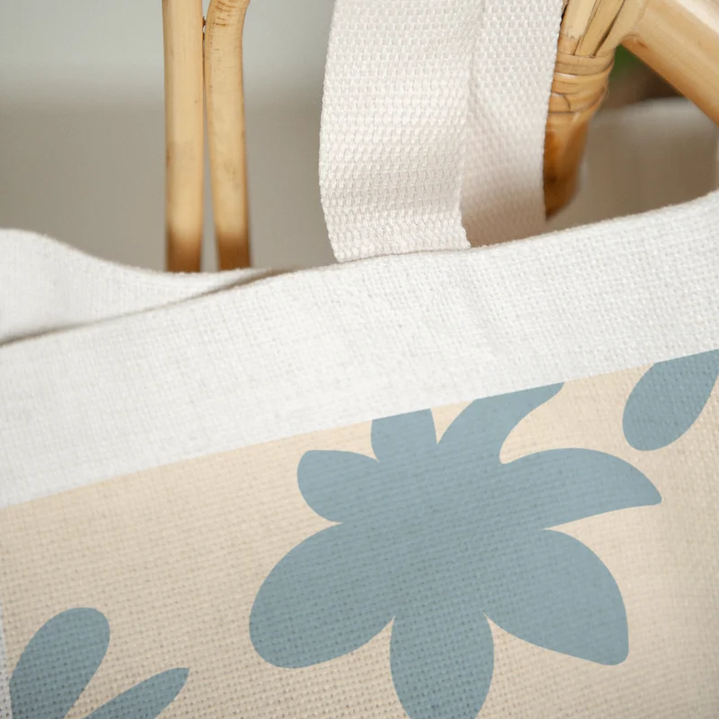 Tote bag Objets Anse en toile Fleur sauvage
