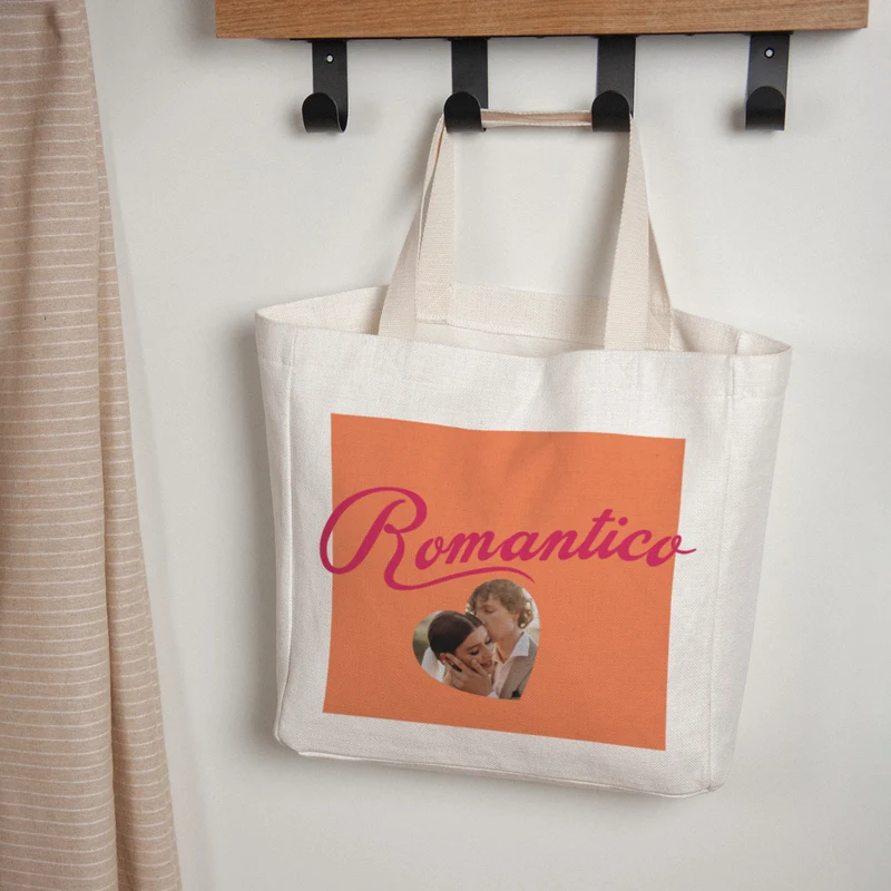 Tote bag Objets Anse en toile Romantico