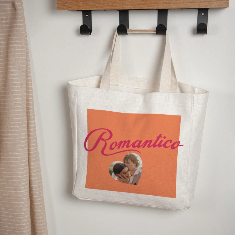 Tote bag Objets Anse en toile Romantico