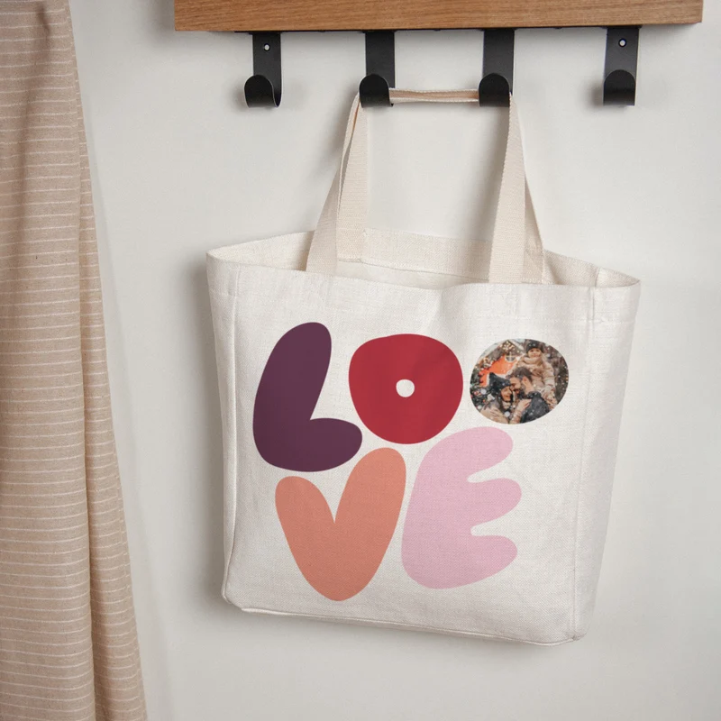 Tote bag Objets Anse en toile LOVE