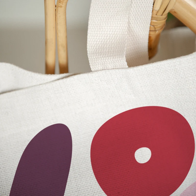 Tote bag Objets Anse en toile LOVE
