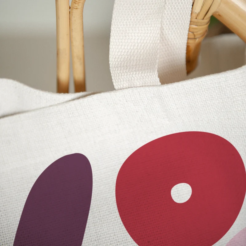 Tote bag Objets Anse en toile LOVE