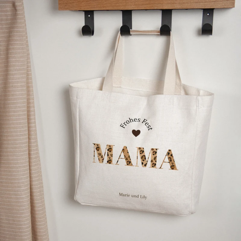 Tote bag Objets Anse en toile Bonne fête maman