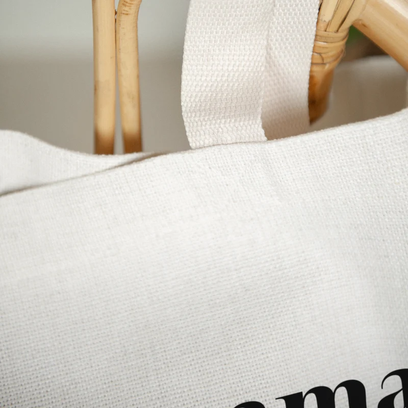 Tote bag Objets Anse en toile Maman jolie
