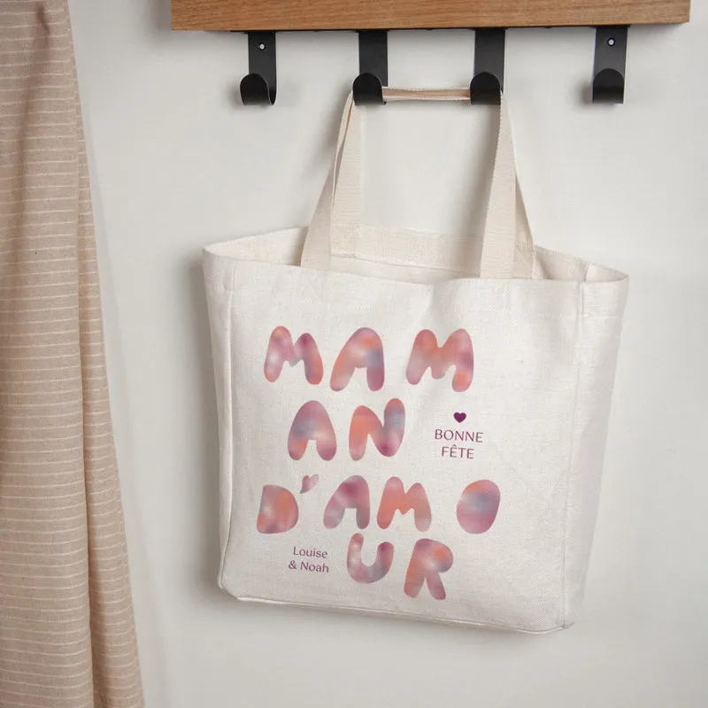 Tote bag Objets Anse en toile Maman sunrise