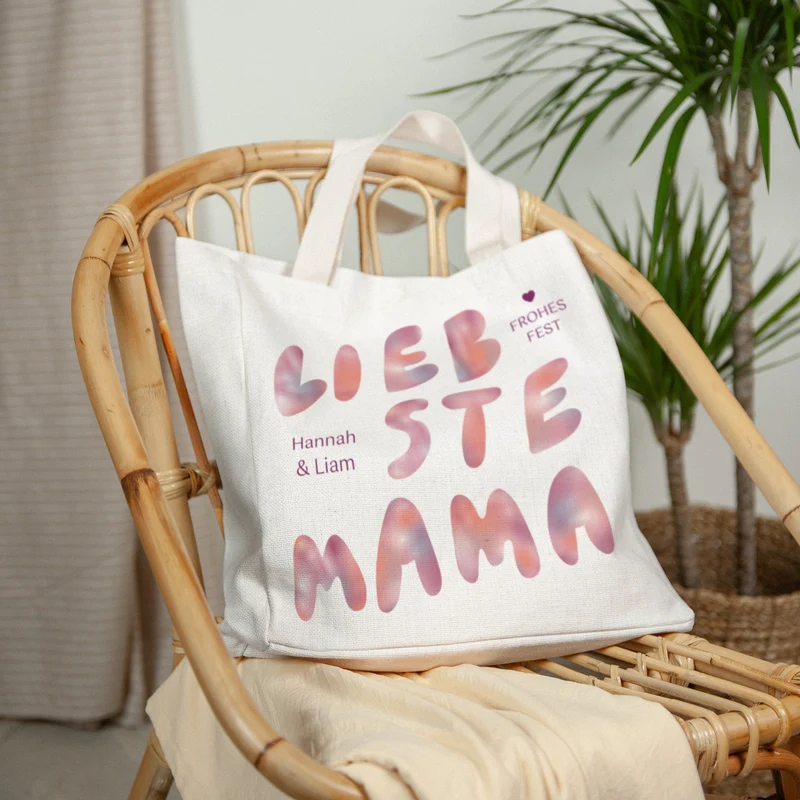 Tote bag Objets Anse en toile Maman sunrise