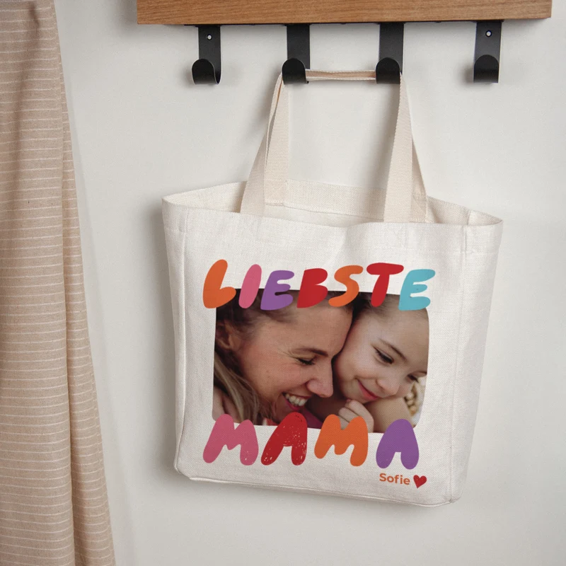 Tote bag Objets Anse en toile Maman d'amour III
