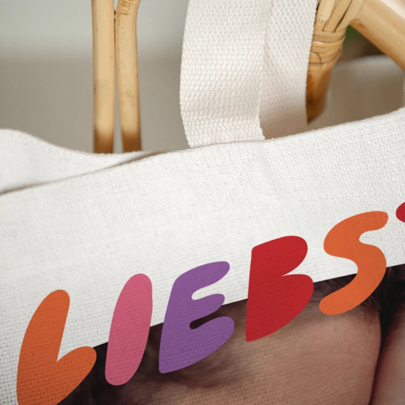 Tote bag Objets Anse en toile Maman d'amour III