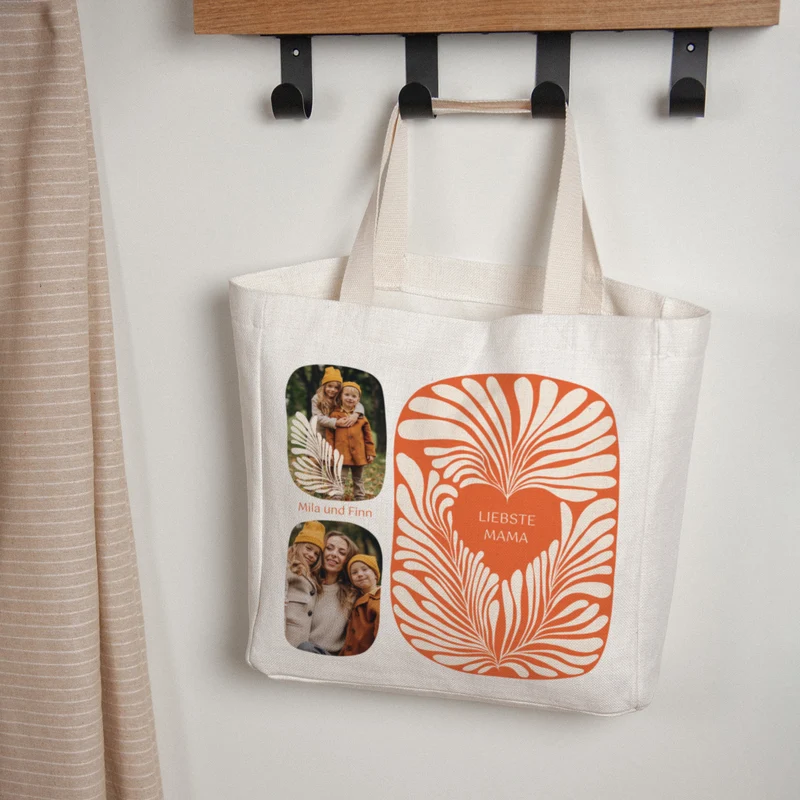 Tote bag Objets Anse en toile Amber foliage