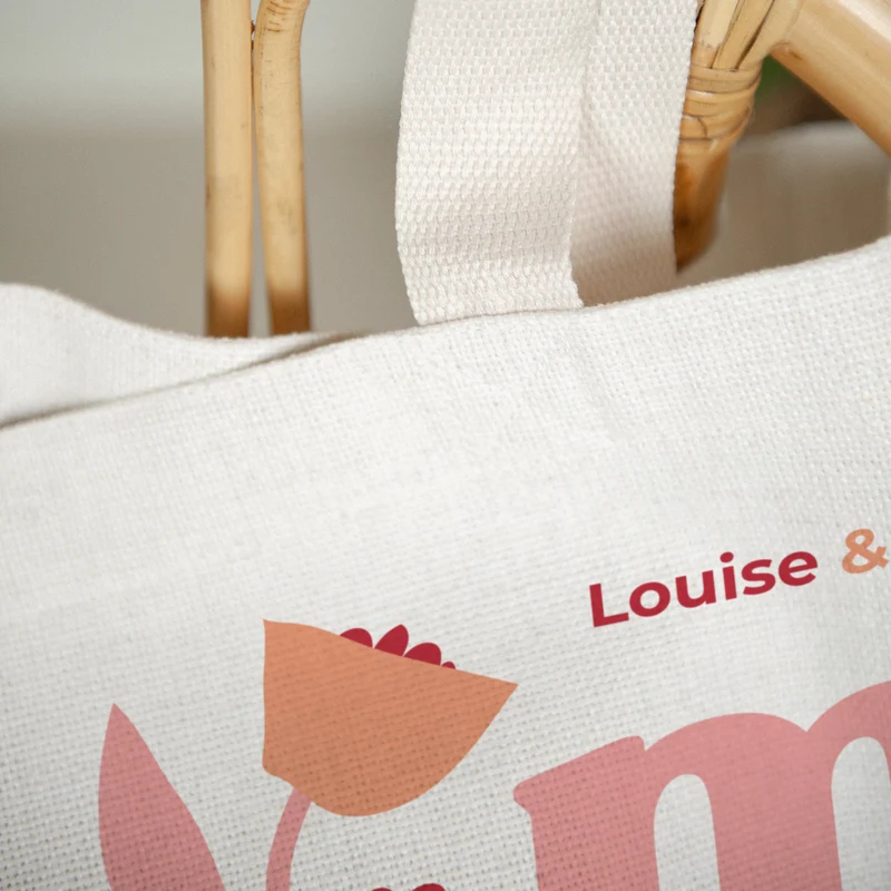 Tote bag Objets Anse en toile Mama lova II
