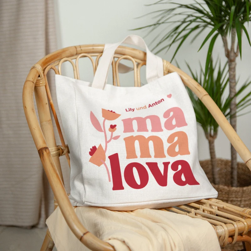 Tote bag Objets Anse en toile Mama lova II