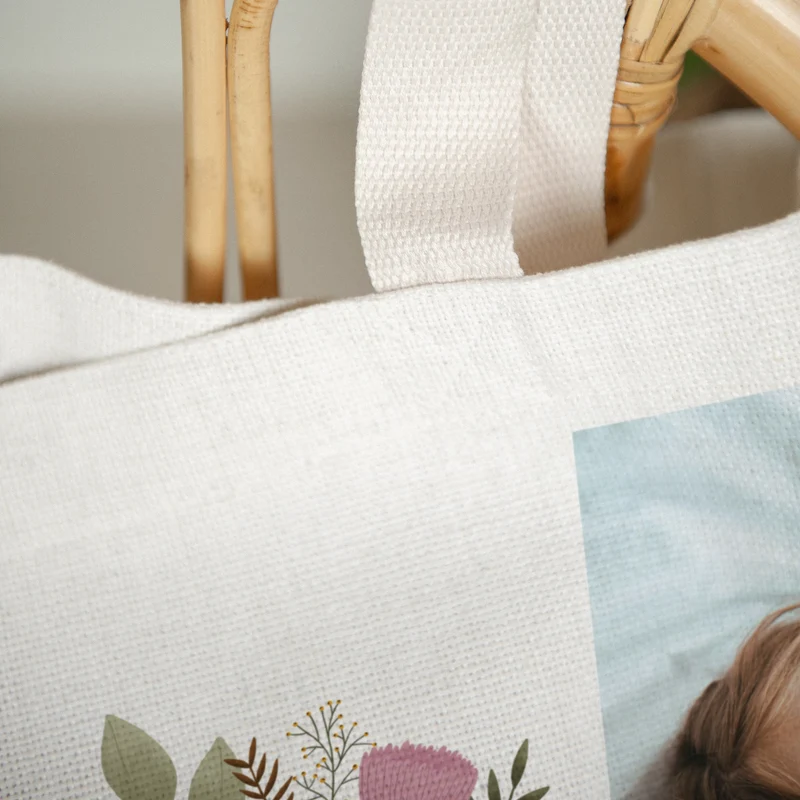 Tote bag Objets Anse en toile Bouquet de Fête