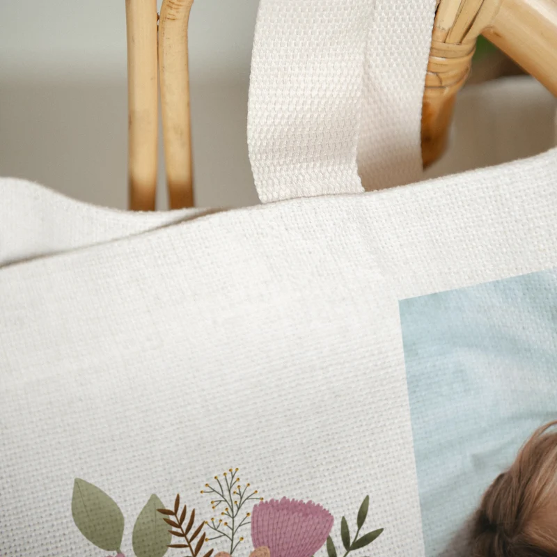 Tote bag Objets Anse en toile Bouquet de Fête