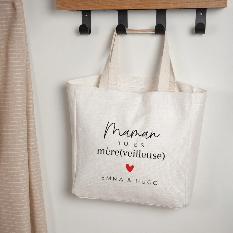 Tote bag Objets Anse en toile Mèr(e)veilleuse