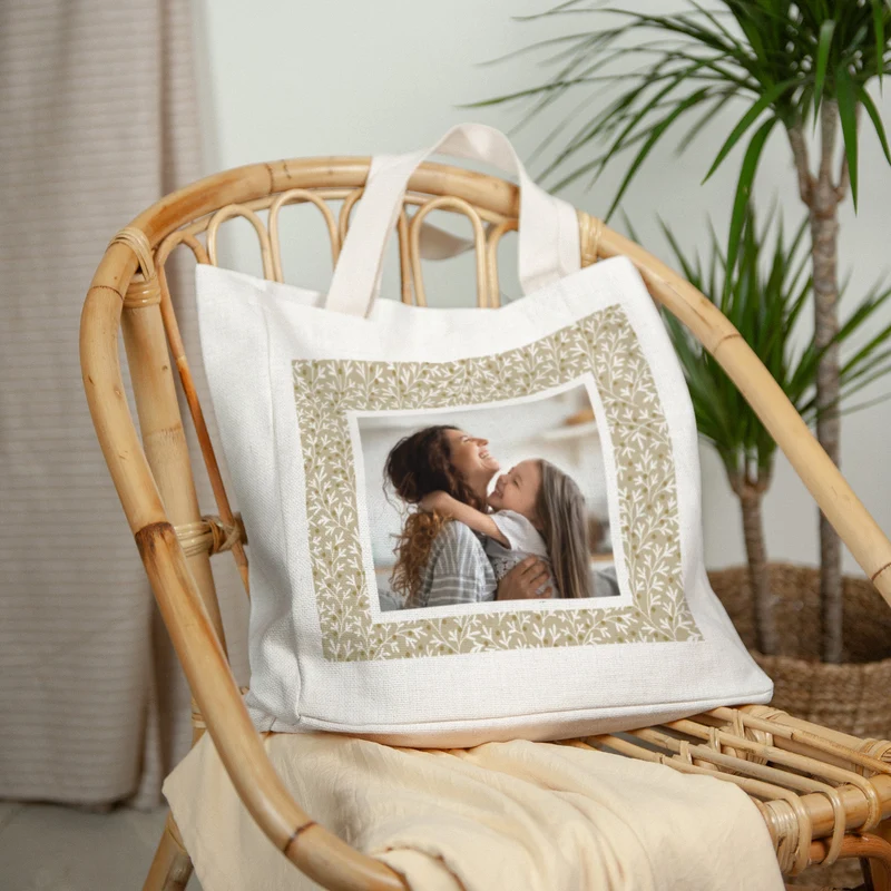 Tote bag Objets Anse en toile Motifs Noël